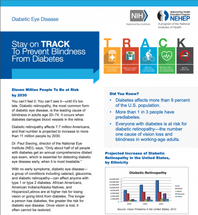 Stay on TRACK To Prevent Blindness From Diabetes